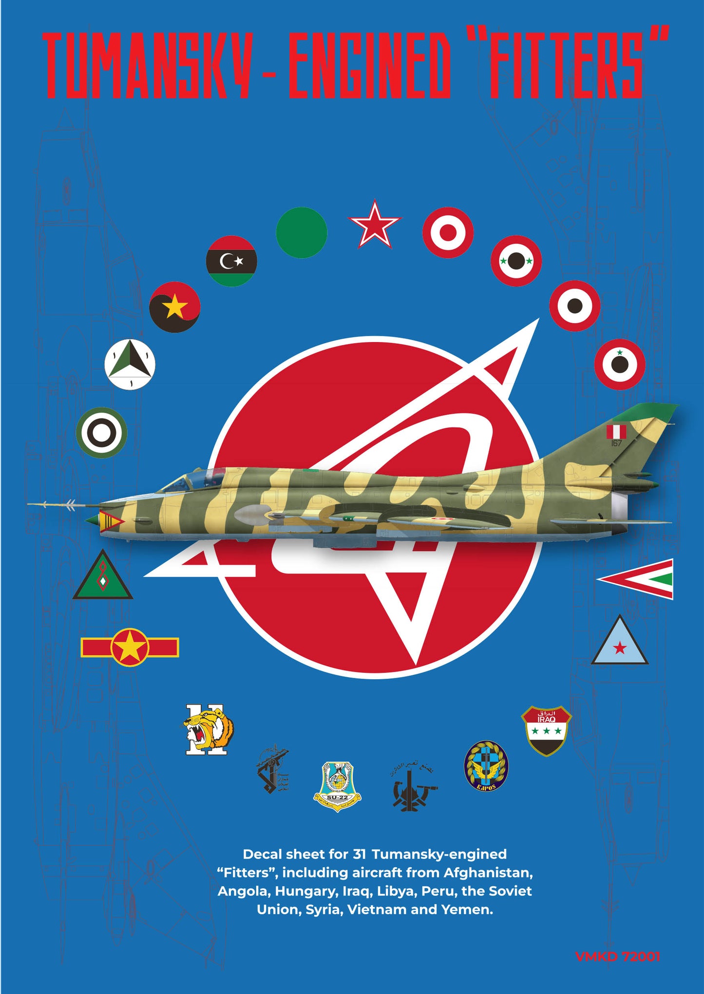 Vespa Models VD72001 1:72 Tumansky-Engined Ã¢â‚¬Å“FittersÃ¢â‚¬Â (Sukhoi Su-22M-3K/ Su-22UM-3K, Fitter F)