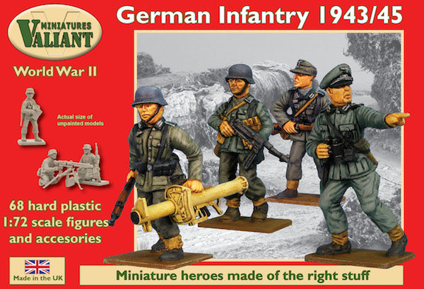 Valiant Miniatures 0002 1:72 German (WWII) Infantry 1944-45