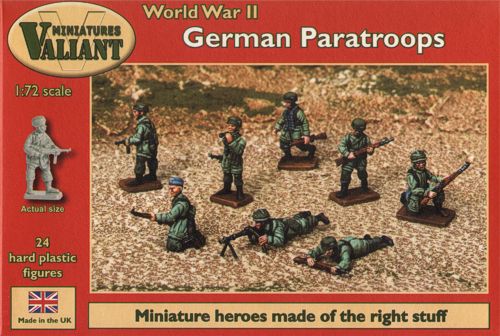 Valiant Miniatures 0006 1:72 German Paratroops (WWII) x 24 figures