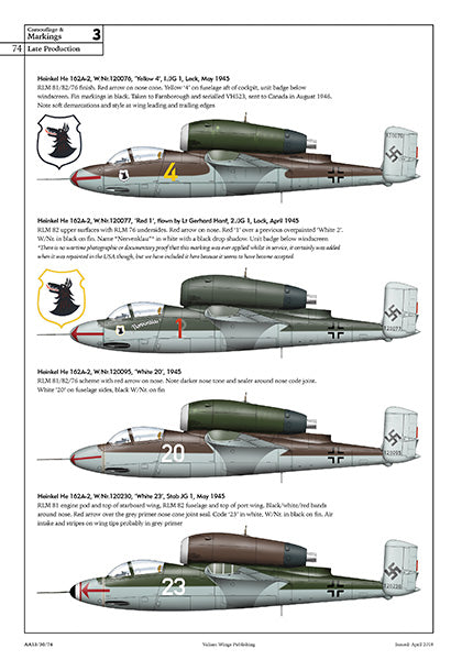 Valiant Wings Publishing AA-13 - The Heinkel Heinkel He-162 - A Detailed Guide