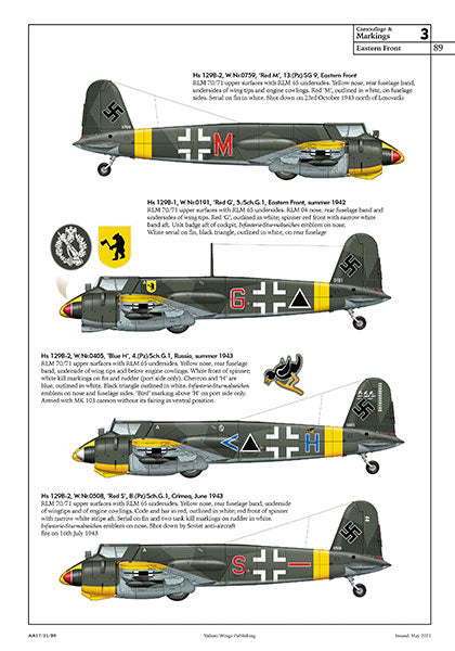 Valiant Wings Publishing AA-17 The Henschel Hs-129 - A Detailed Guide to the Luftwaffe's Panzerjager by Richard A. Franks