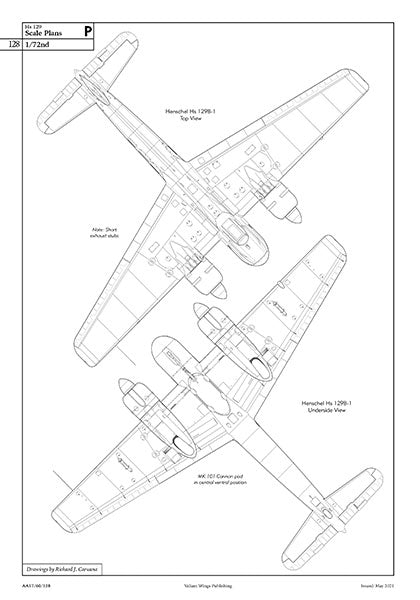 Valiant Wings Publishing AA-17 The Henschel Hs-129 - A Detailed Guide to the Luftwaffe's Panzerjager by Richard A. Franks