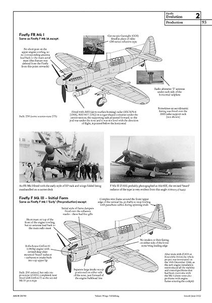 Valiant Wings Publishing AA-18 Airframe Album No 18 - The Fairey Firefly - A Detailed Guide to the Fleet Air Arm's Versatile Monoplane by Richard A. Franks