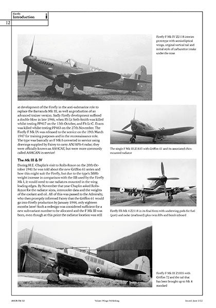 Valiant Wings Publishing AA-18 Airframe Album No 18 - The Fairey Firefly - A Detailed Guide to the Fleet Air Arm's Versatile Monoplane by Richard A. Franks