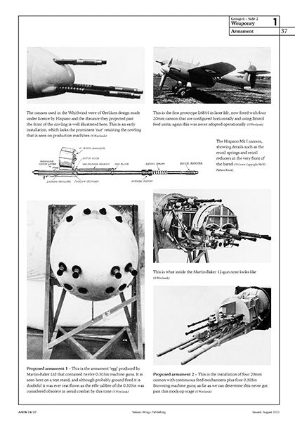 Valiant Wings Publishing AA-04 The Westland Whirlwind Airframe Album No 4 A Detailed Guide to The RAF's Twin-engine Fighter by Richard A. Franks (Second Edition)