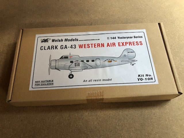 Welsh Models YO-10R 1:144 General-Aviation GA-43 Clark in Western Air Express Livery