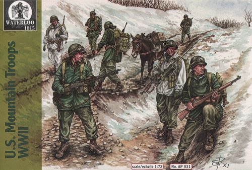 Waterloo 1815 AP031 1:72 U.S. Mountain Troops WWII