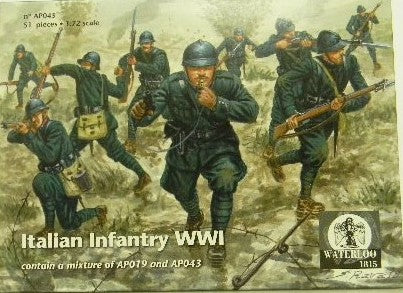 Waterloo 1815 AP043 1:72 Italian Infantry WWI Set 2