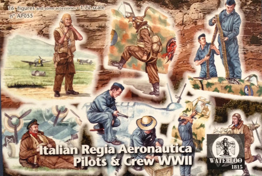 Waterloo 1815 AP055 1:72 Italian Regia Aeronautica Pilots & Crew WWII