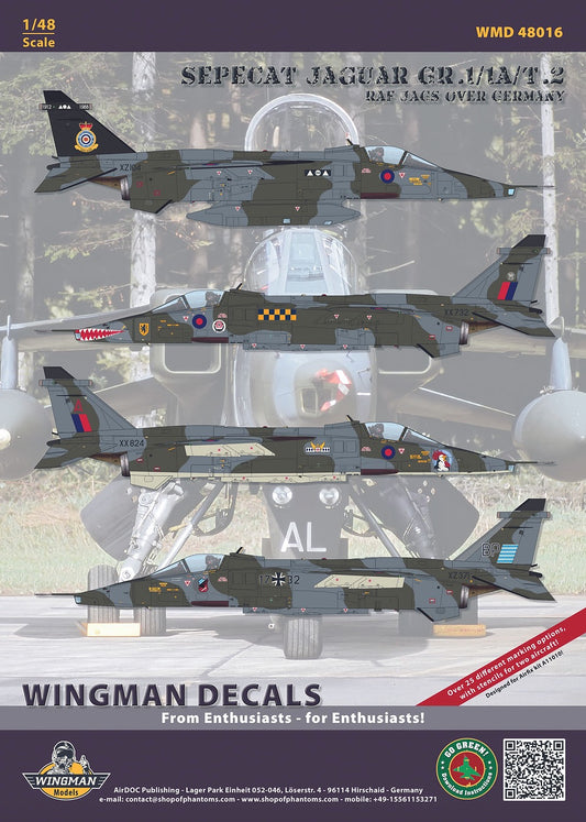 Wingman Models WMD48016 1:48 Sepecat Jaguar GR.1/1A/T.2