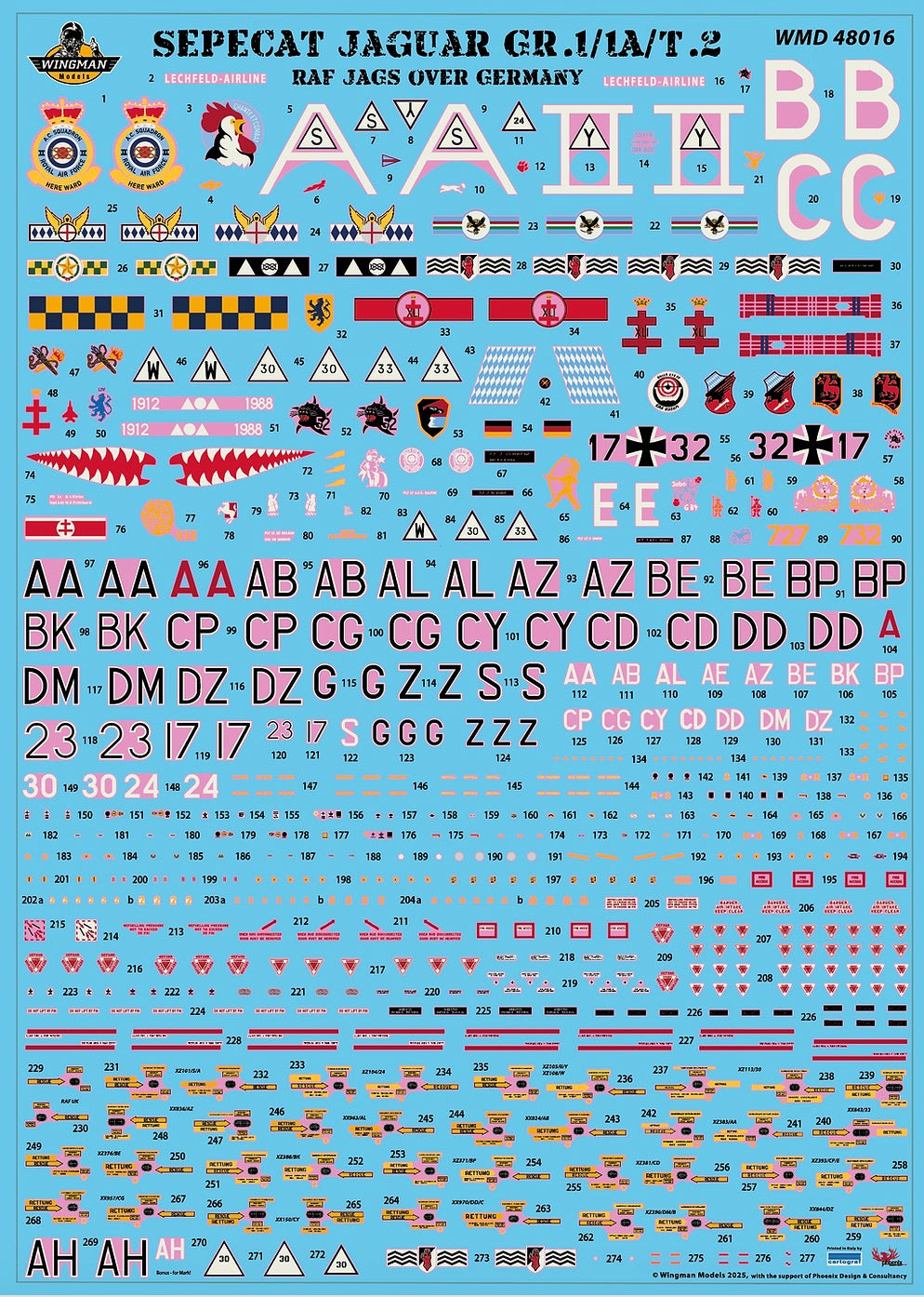 Wingman Models WMD48016 1:48 Sepecat Jaguar GR.1/1A/T.2