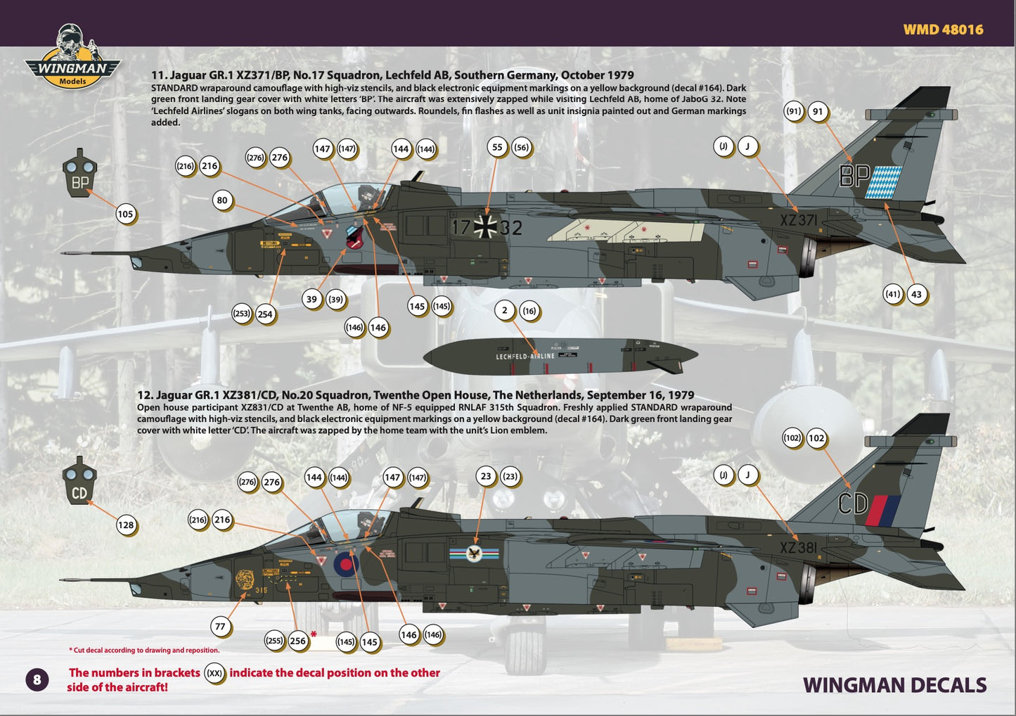 Wingman Models WMD48016 1:48 Sepecat Jaguar GR.1/1A/T.2