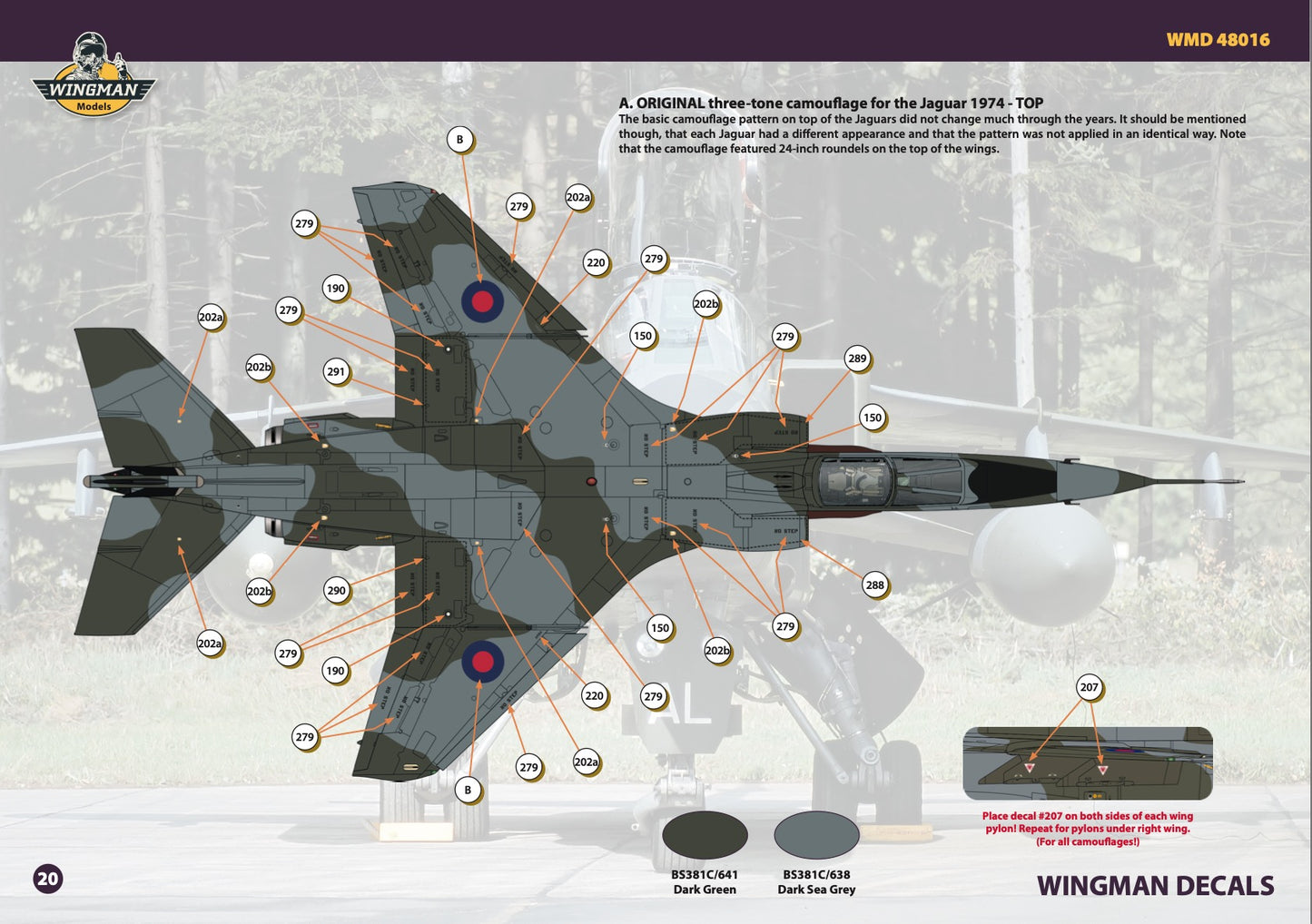Wingman Models WMD48016 1:48 Sepecat Jaguar GR.1/1A/T.2