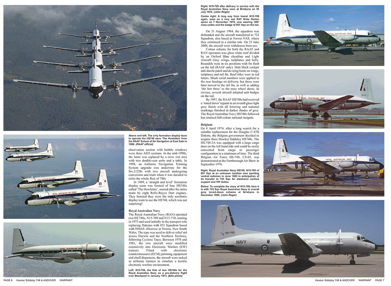 Warpaint Series 151  Hawker-Siddeley 748 & Andover in Military Service. Author Adrian Balch