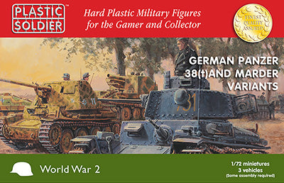 The Plastic Soldier Company WW2V20019 1:72 German Panzer 38(t) & Marder Variants