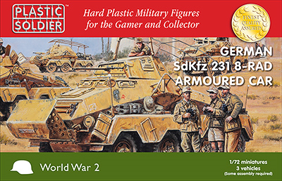 The Plastic Soldier Company WW2V20025 1:72 German Sd.Kfz.231 8-Rad Armoured Car