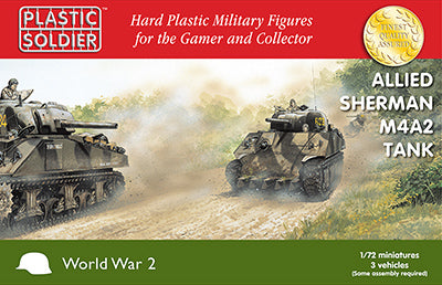 The Plastic Soldier Company WW2V20034 1:72 Allied Sherman M4A2 Tank