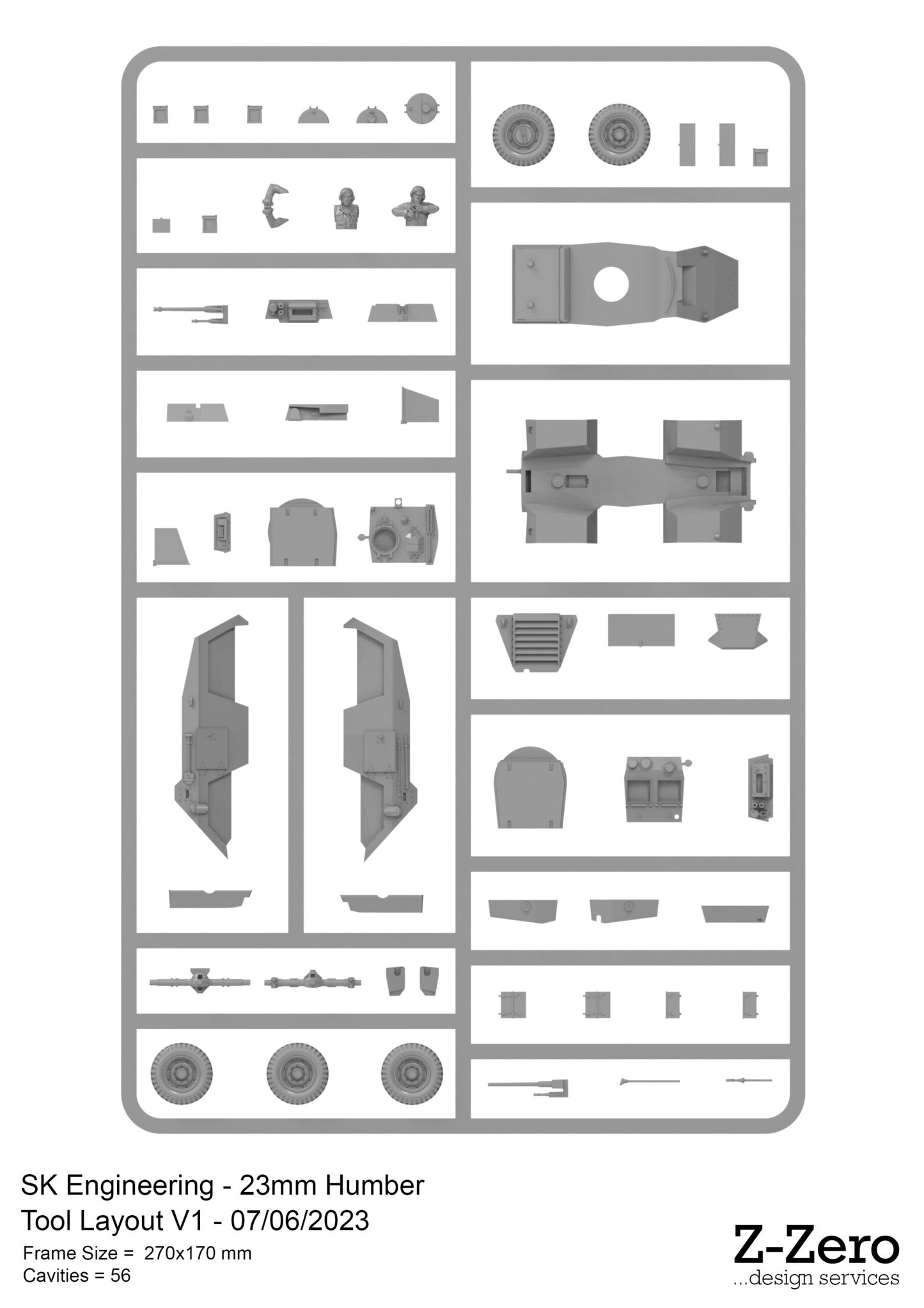 The Plastic Soldier Company WW2V20037 1:72 British Humber Armoured Car