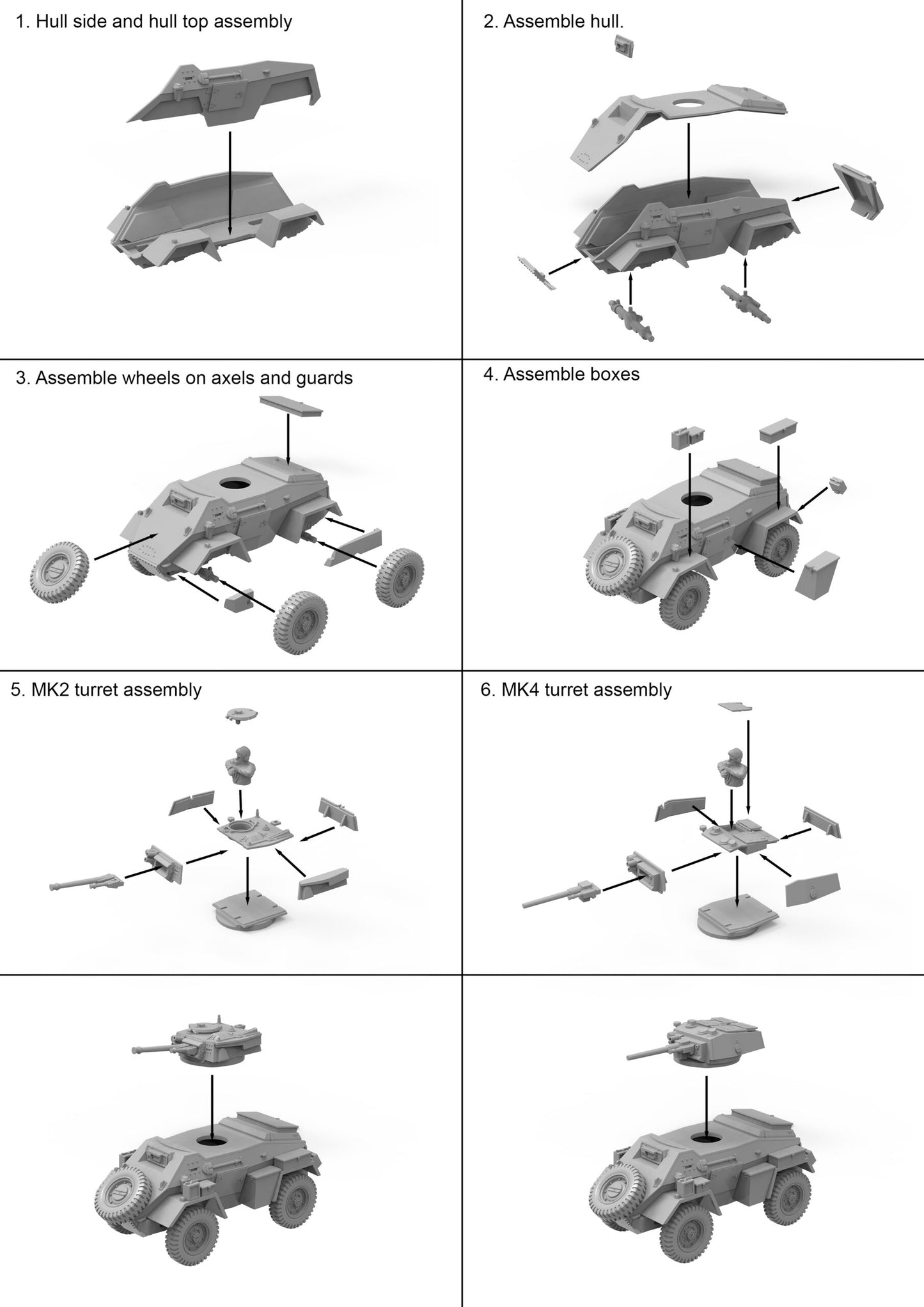 The Plastic Soldier Company WW2V20037 1:72 British Humber Armoured Car