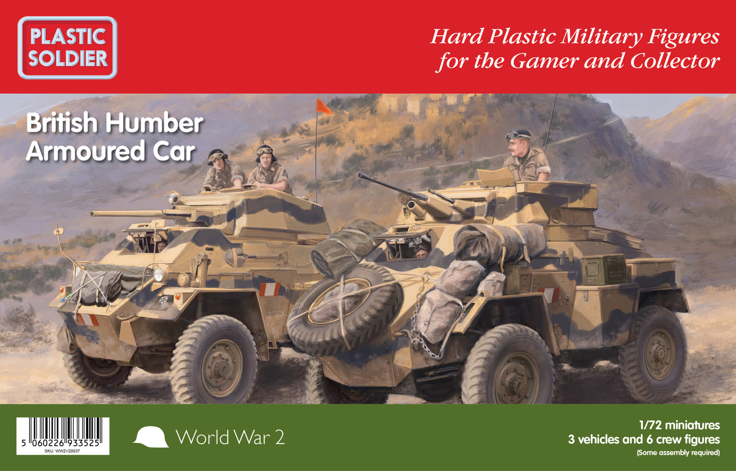 The Plastic Soldier Company WW2V20037 1:72 British Humber Armoured Car