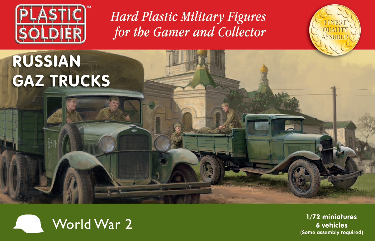 The Plastic Soldier Company WW2V20036 1:72 Russian GAZ Trucks