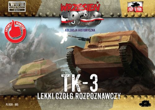 First To Fight Kits 005 1:72 Polish TK-3 light reconnaissance tank (simplified kits)