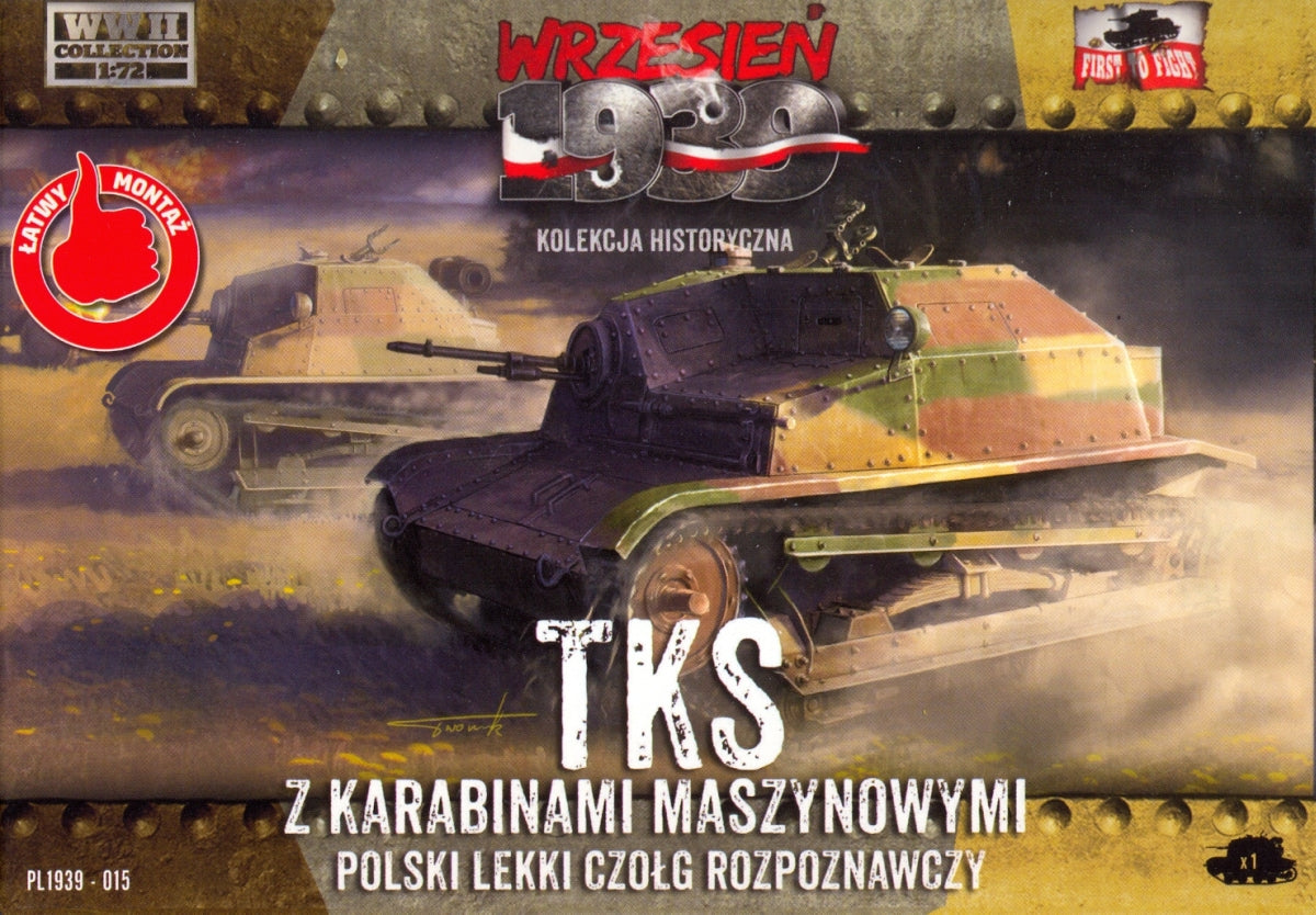 First To Fight Kits 015 1:72 Polish TKS with machine gun