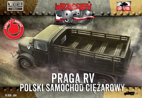 First To Fight Kits 034 1:72 Praga RV lorry/truck in Polish service