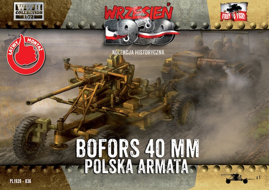 First To Fight Kits 036 1:72 Polish Bofors 40mm Anti-Aircraft Gun