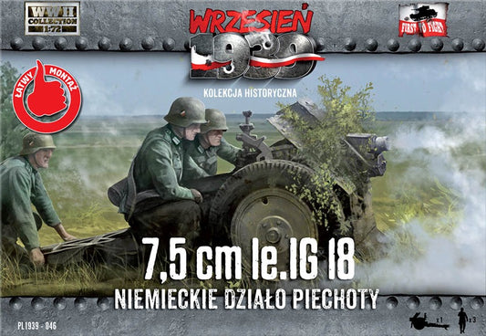 First To Fight Kits 046 1:72 Le.iG 18 German Infantry Gun on DS wheels