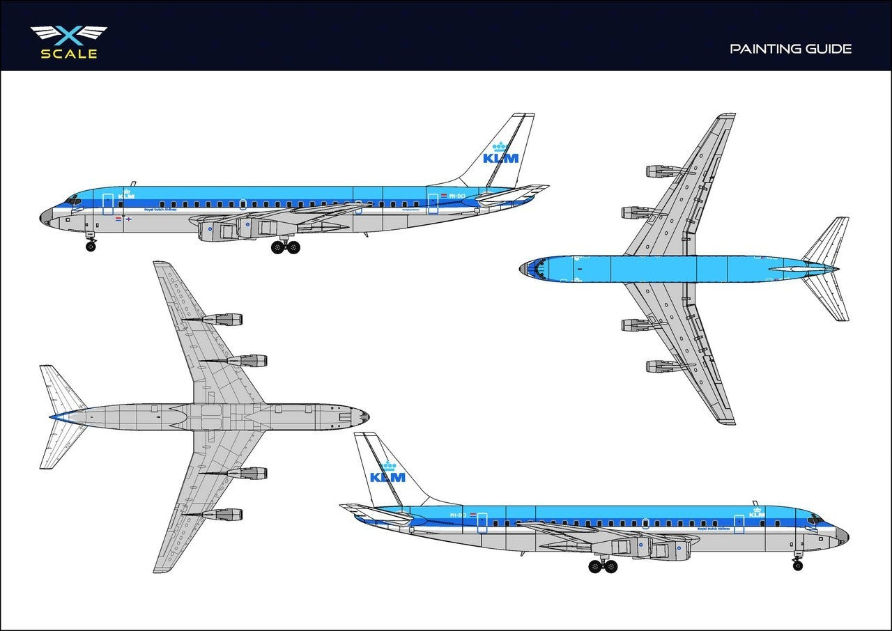 X-Scale X144004 1:144 Douglas DC-8-53 KLM