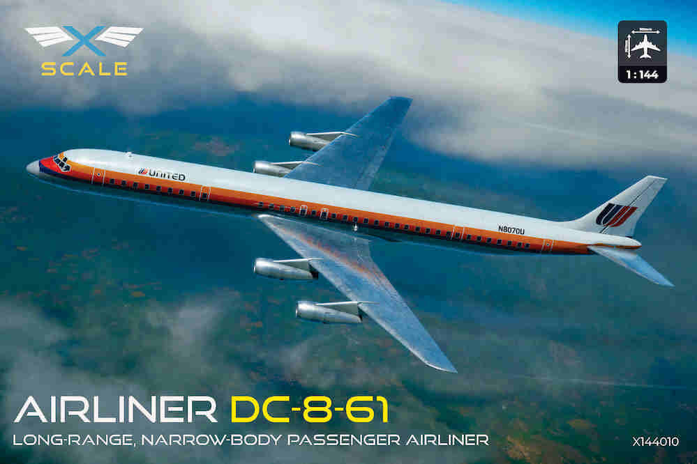 X-Scale X144010 1:144 Douglas DC-8-61 United