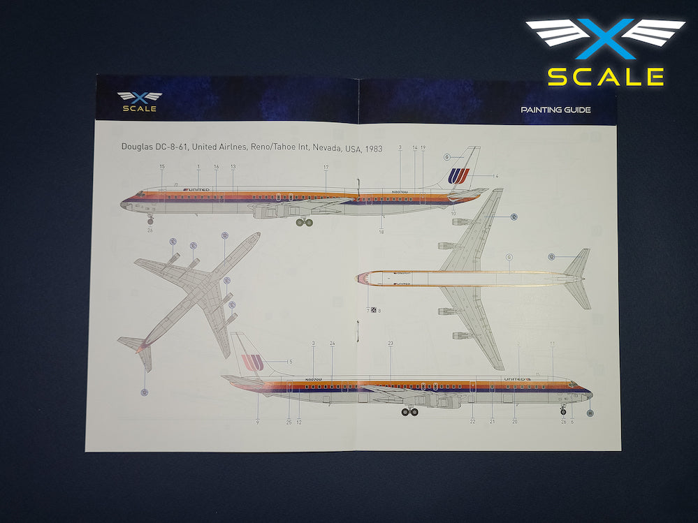 X-Scale X144010 1:144 Douglas DC-8-61 United
