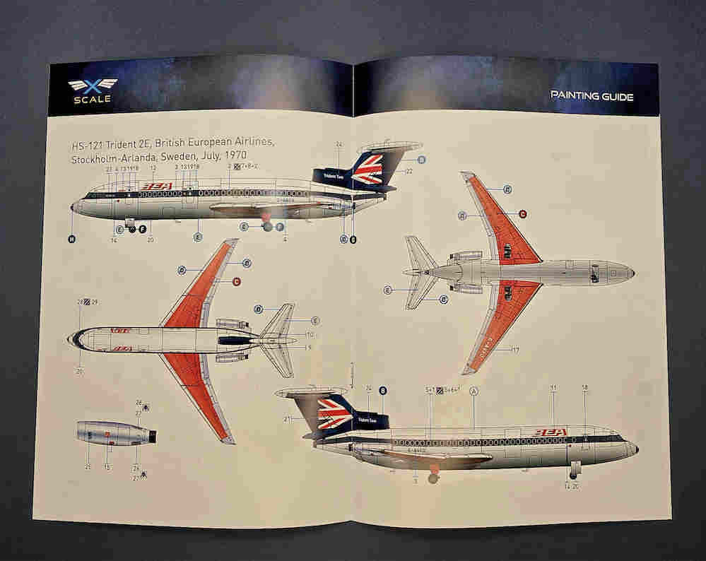 X-Scale X144014 1:144 Hawker-Siddeley HS-121 Trident 2E BEA