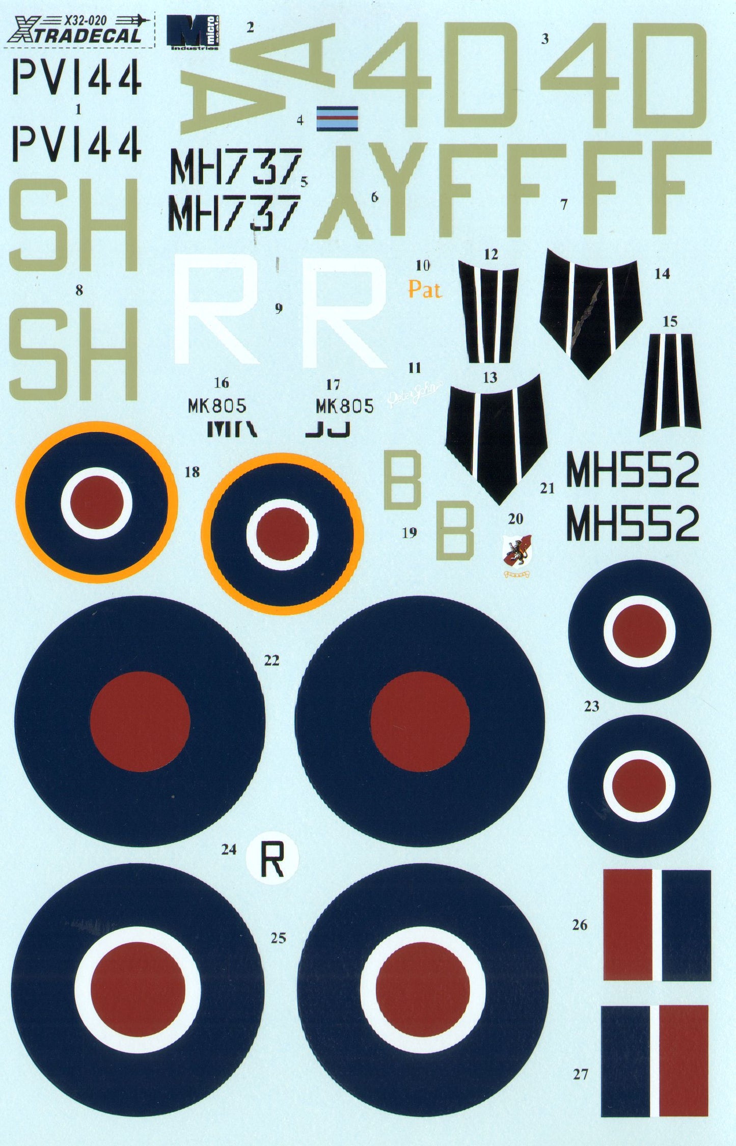 Xtradecal 32020 1:32 Supermarine Spitfire Mk.IXc