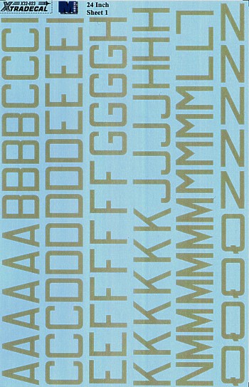 Xtradecal 32023 1:32 RAF Code Letters & Numbers 24" Double Sheet