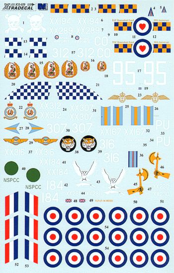 Xtradecal 32029 1:32 BAe Hawk T.1A Late Overall Black Schemes