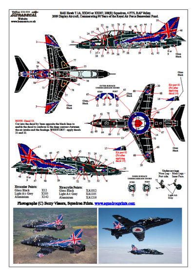 Xtradecal 32034 1:32 BAe Hawk T.1A