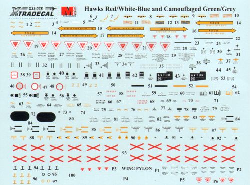 Xtradecal 32038 1:32 BAe Hawk T.1