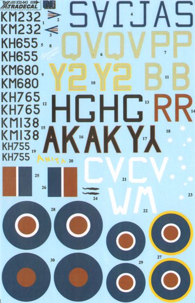 Xtradecal 32043 1:32 North-American P-51D Mustang Mk.IV