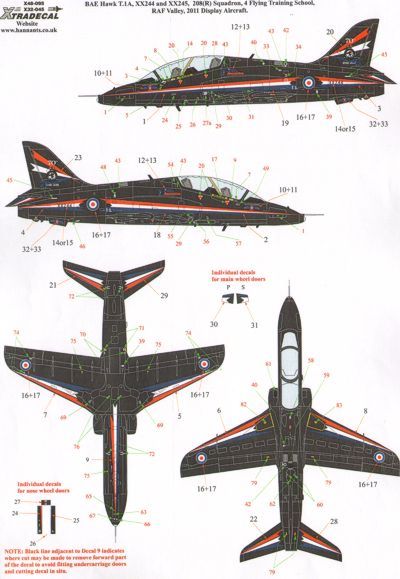 Xtradecal 32045 1:32 BAe Hawk T.1A