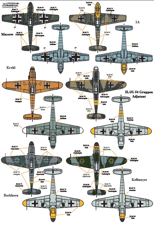 Xtradecal 32065 1:32 Messerschmitt Bf-109 Stab Part 1