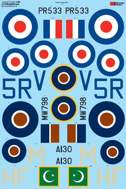 Xtradecal 32066 1:32 Hawker Tempest Mk.II