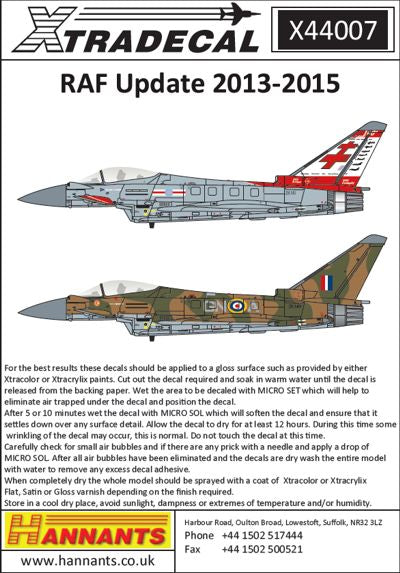 Xtradecal 44007 1:144 RAF Update 2013-2015