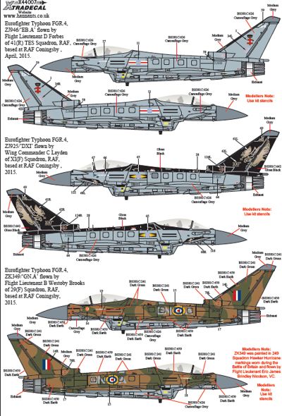 Xtradecal 44007 1:144 RAF Update 2013-2015