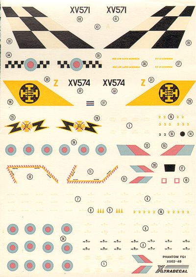 Xtradecal 48002 1:48 McDonnell-Douglas FG.1 Phantom