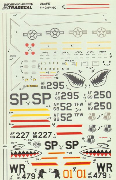 Xtradecal 48005 1:48 USAFE No.1