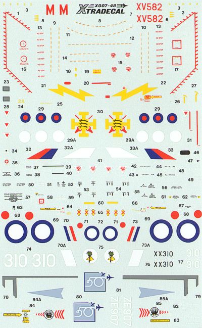 Xtradecal 48007 1:48 RAF Update 1990 No.1