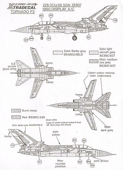 Xtradecal 48007 1:48 RAF Update 1990 No.1