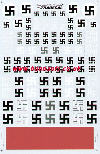 Xtradecal 48019 1:48 Luftwaffe/German Swastikas